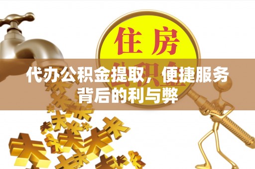 全南代办公积金提取，便捷服务背后的利与弊
