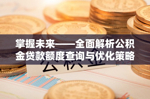 全南掌握未来——全面解析公积金贷款额度查询与优化策略