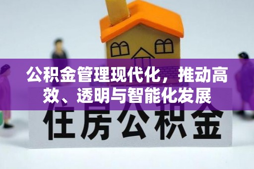 全南公积金管理现代化，推动高效、透明与智能化发展