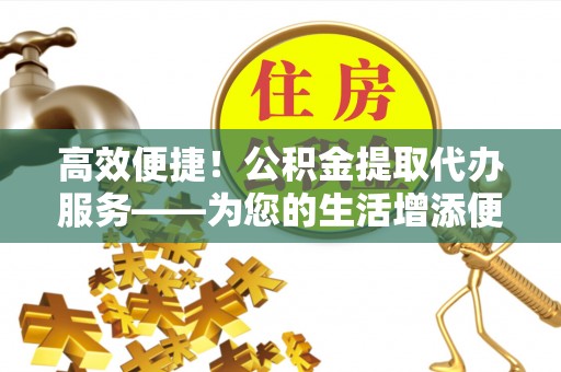 全南高效便捷！公积金提取代办服务——为您的生活增添便利