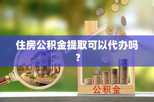 全南住房公积金提取可以代办吗？