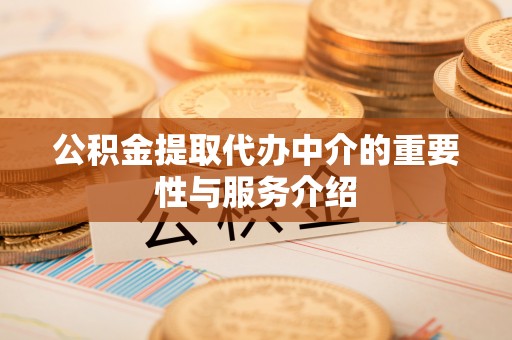 全南公积金提取代办中介的重要性与服务介绍