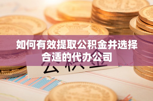全南如何有效提取公积金并选择合适的代办公司
